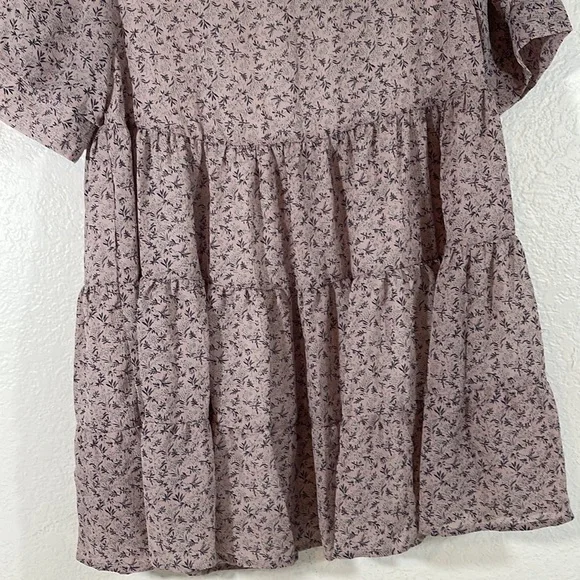 HAZEL Alison Lilac Flowy Lined Mini Dress Size Medium New - Picture 4 of 10